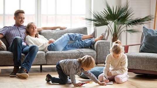 family enjoying pest free home